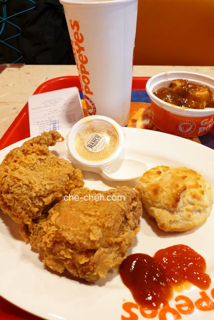 Chicken 2 Pieces Combos @ Popeye Popeyes, Noi Bai International Airport